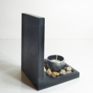 Budda Face Incense & Candle holder Set Silver