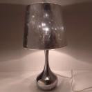 Mordern Chrome Mushroom Touch Dim Lamp