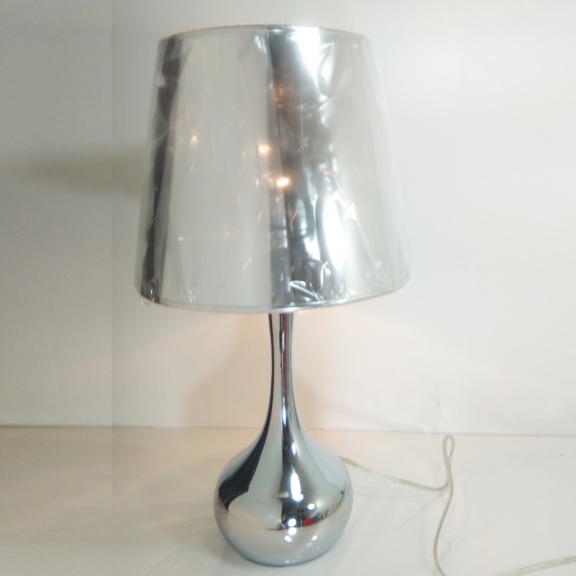 Mordern Chrome Mushroom Touch Dim Lamp