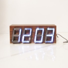 Karlsson Alarm clock Bubble LED brown casing, white LED 26 x 10 x 5cm, Incl. DC6V transformer