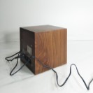 Karlsson Alarm clock Around The Corner LED wood 13x13cm,Incl. transformer Brown 