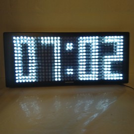 Karlsson Wall clock LED white light black case plastic 58.5 x 25 x 8.7cm Incl. transformer