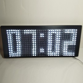 Karlsson Wall clock LED white light black case plastic 58.5 x 25 x 8.7cm Incl. transformer