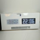 Karlsson Wall clock LED white light black case plastic 58.5 x 25 x 8.7cm Incl. transformer