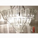 Leitmotiv Chandelier Large Bottle nickel, Design Bonne Plat 