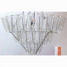 Leitmotiv Chandelier Large Bottle nickel, Design Bonne Plat 
