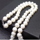 Elegant White Fresh Water Round Pearl Necklance