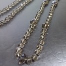 Virginia Elegant Smoky Champagne Topaz Crystal embroidered ball Necklance