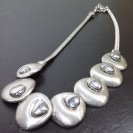 Virginia Elegant plantinum plated Copper Eye Necklance