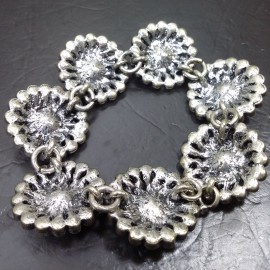 Virginia Vintage silver plated Smoky Champagne Topaz Crystal Pendant 
