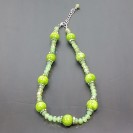 Virginia Elegant Green Gold Aventurine Quartz  Agate Necklance