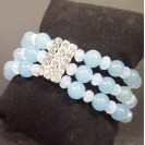 Virginia Elegant blue moonstone champagne Topaz 3in1 crystal Bracelet