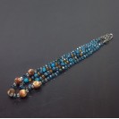 Virginia Blue Chalcedony Topaz Crystal 2in1 Necklance