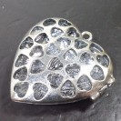 Virginia Elegant Champagne Topaz Crystal heart shape Magnetic open Owl pendant box 