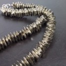 Virginia Vintage Silver plated copper Square metal thins Necklance