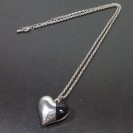 Virginia Vintage plantinum plated solid copper heart pendant necklance