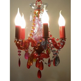 Silly the Gifts Arylic Chandelier Ceiling Lamp 5 arms Gypsy Colour