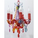 Silly the Gifts Arylic Chandelier Ceiling Lamp 5 arms Gypsy Colour