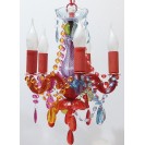 Silly the Gifts Arylic Chandelier Ceiling Lamp 5 arms Gypsy Colour