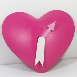 Silly the Gifts Wall clock Heart pendant swing Pink