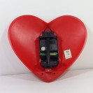 Silly the Gifts Wall clock Heart pendant swing Red