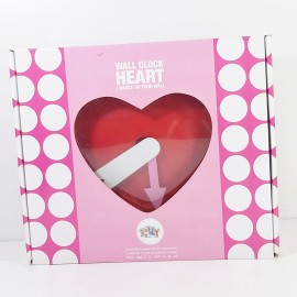 Silly the Gifts Wall clock Heart pendant swing Red