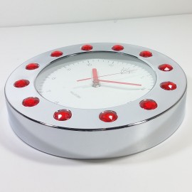 Wanted  Wall clock w. red diamands