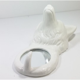 Streamline PORCELAIN MIRROR HOOK FOX white
