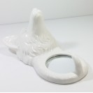 Streamline PORCELAIN MIRROR HOOK FOX white