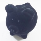 GSQ Rhinestone Holidays Froasted Med Piggy Ceramic Bank 