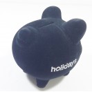 GSQ Rhinestone Holidays Froasted Med Piggy Ceramic Bank 