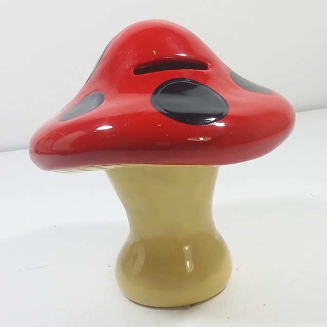 GSQ Mountain Mushroon Ceramic Banker Red