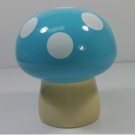 GSQ Cutie Mushroon Ceramic Banker Large Blue