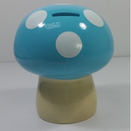 GSQ Cutie Mushroon Ceramic Banker Large Blue