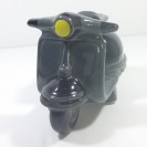 GSQ Scooter Ceramic Money Bank Bk Grey