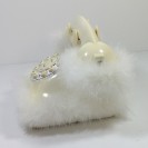 GSQ Cinderella Feather Vintage Telephone White