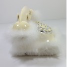 GSQ Cinderella Feather Vintage Telephone White
