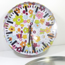 Karlsson Wall clock gift-tin-box flower