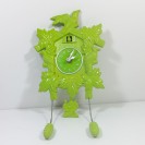 Silly the Gifts Wall clock Cuckkoo shape Green