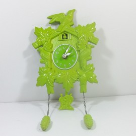 Silly the Gifts Wall clock Cuckkoo shape Green