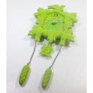 Silly the Gifts Wall clock Cuckkoo shape Green