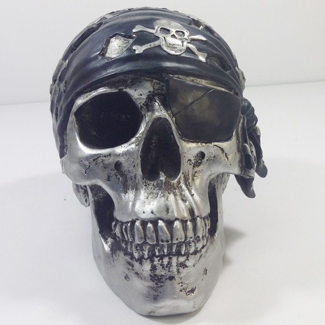 Silly the Gifts Moneybank Pirate Skull polyresin 