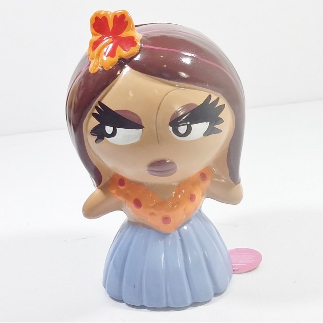 Silly the Gifts Moneybank Aloha Girl Ceramic bank Blue