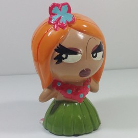 Silly the Gifts Moneybank Aloha Girl Ceramic bank Green