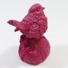 Silly the Gifts Bird  Sensor W Whistle Sound "Tweet Tweet" when you walk by Burgandy