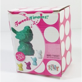 Silly the Gifts Bird  Sensor W Whistle Sound "Tweet Tweet" when you walk by Burgandy