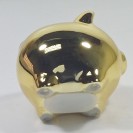 Silly the Gifts Moneybank Disco Chrome Pig mini ceramic Gold