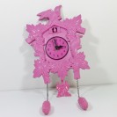 Silly the Gifts Wall clock Cuckkoo shape Pink 