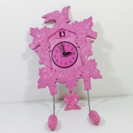 Silly the Gifts Wall clock Cuckkoo shape Pink 