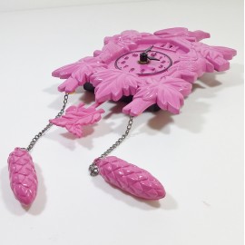 Silly the Gifts Wall clock Cuckkoo shape Pink 